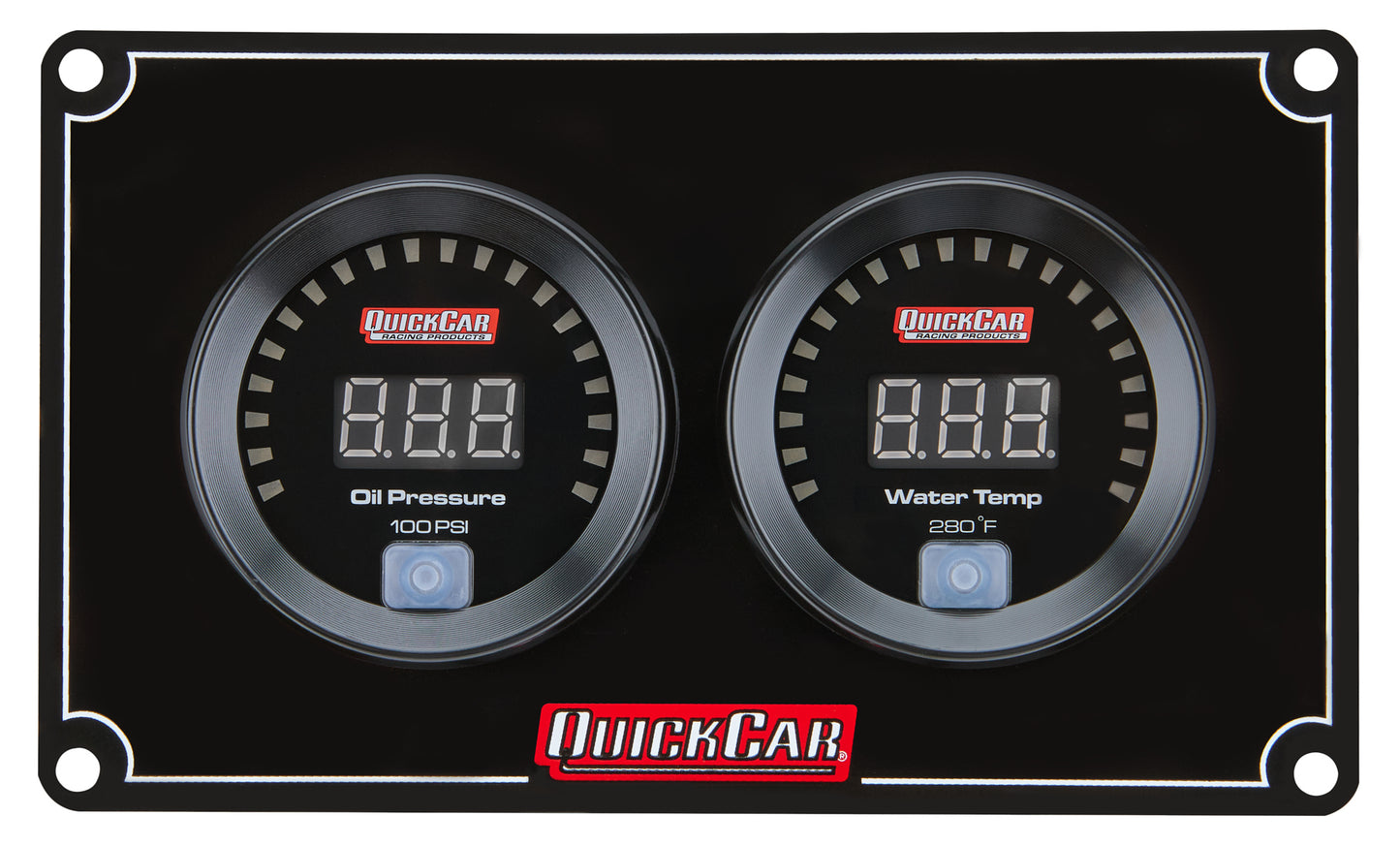 Quickcar Racing Products QRP67-2001 Digital 2-Gauge Panel OP/WT