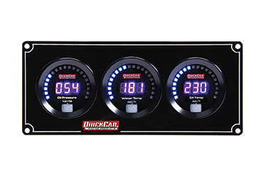 Quickcar Racing Products QRP67-3011 Digital 3-Gauge Panel OP/WT/OT