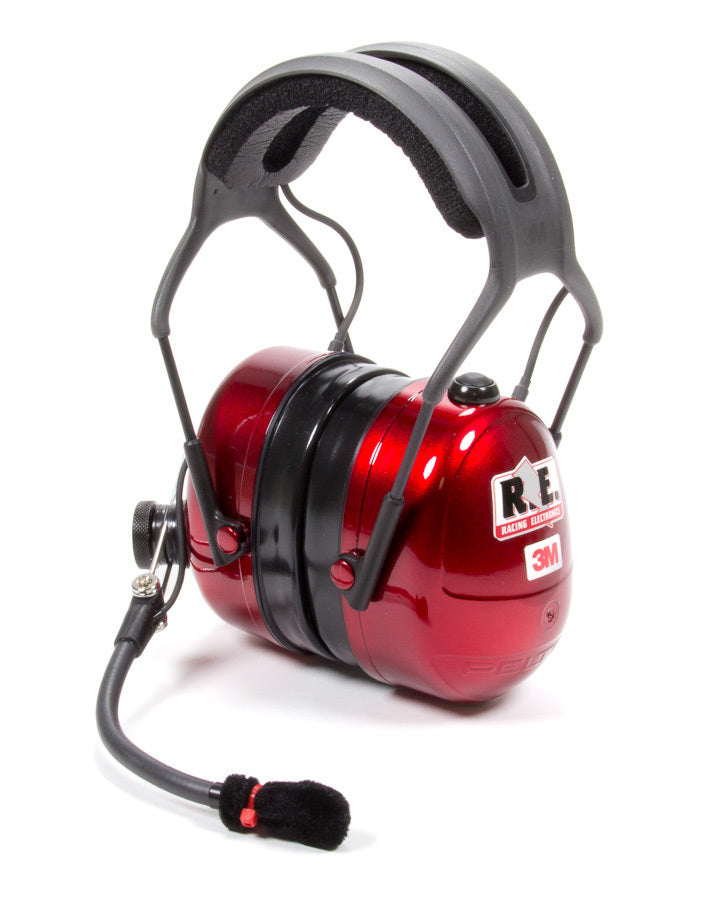 Racing Electronics RCEPT006 Headset Platinum Plus Series Candy Apple Red