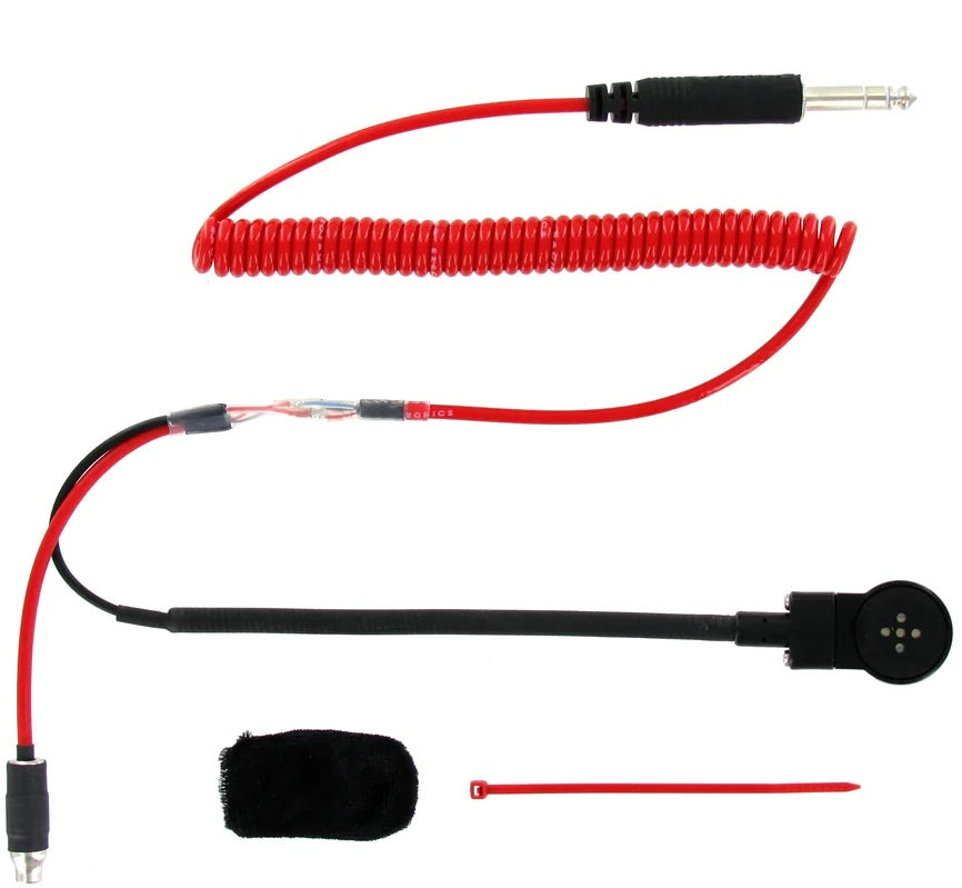 Racing Electronics RCERT705-C Helmet Mic Kit Std Flex 3 Conductor