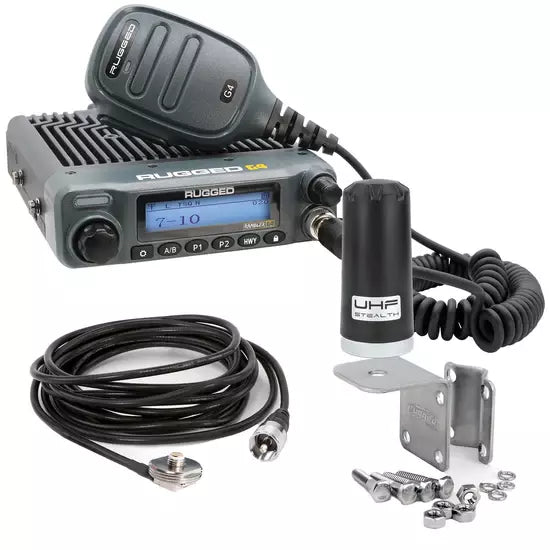Rugged Radios RGRRKL-G4 GMRS Mobile Radio Kit Rambler G4 w/Stealth Ant
