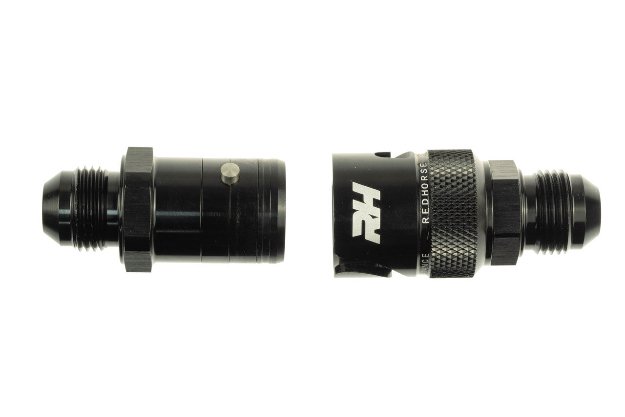 Redhorse Performance RHP4155-10-2 10AN Dry Break Quick Release Adapter Black