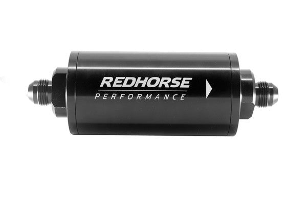 Redhorse Performance RHP4651-12-2-10 6in Cylindrical In-Line Fuel Filter 10 Micron