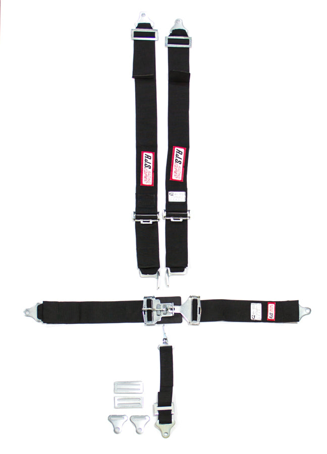 Rjs Safety RJS1127801 5-Pt Harness System BK Ind Bolt In Mt 2in Sub