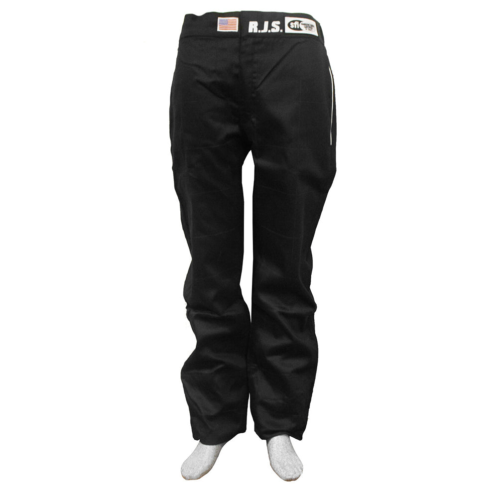 Rjs Safety RJS200500105 Pants Elite Large SFI- 3.2A/20 Black