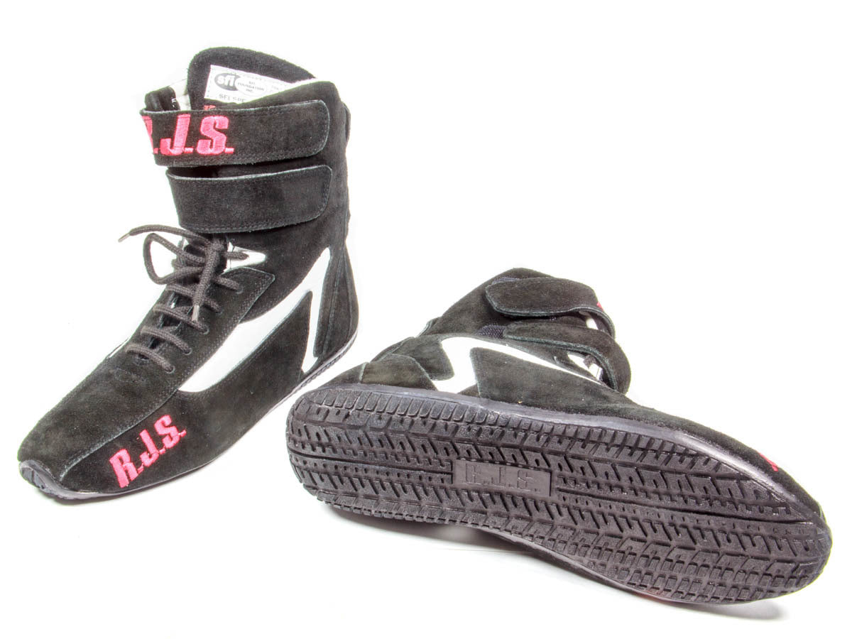 Rjs Safety RJS500010158 Redline Shoe High-Top Black Size 12 SFI-5