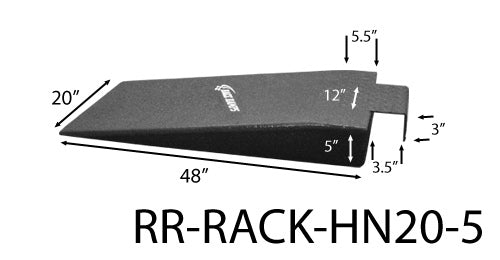 Race Ramps RMPRR-RACK-HN20-5 Hook Nosed Ra mps 20in Wide 5in High