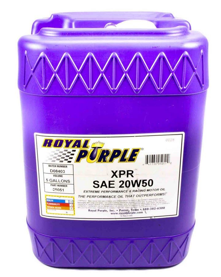 Royal Purple ROY05051 Synthetic Racing Oil XPR 5 Gallon (20W50)