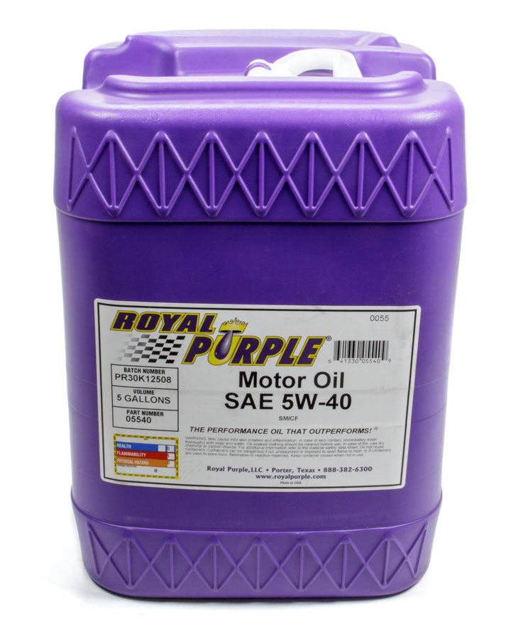 Royal Purple ROY05540 Multi-Grade Motor Oil 5w40 5 Gallon Pail