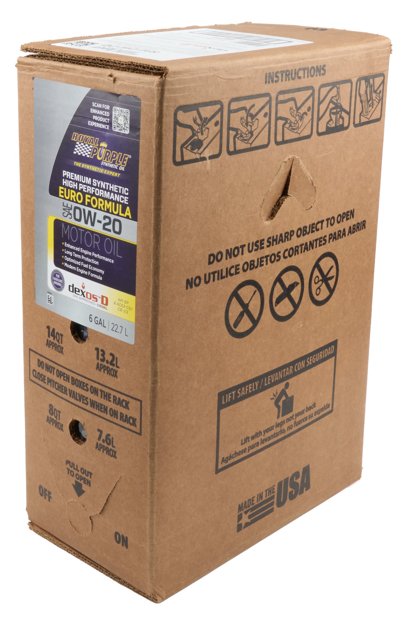 Royal Purple ROY11916 0W20 European Formula Dexod D Oil Gallon Box