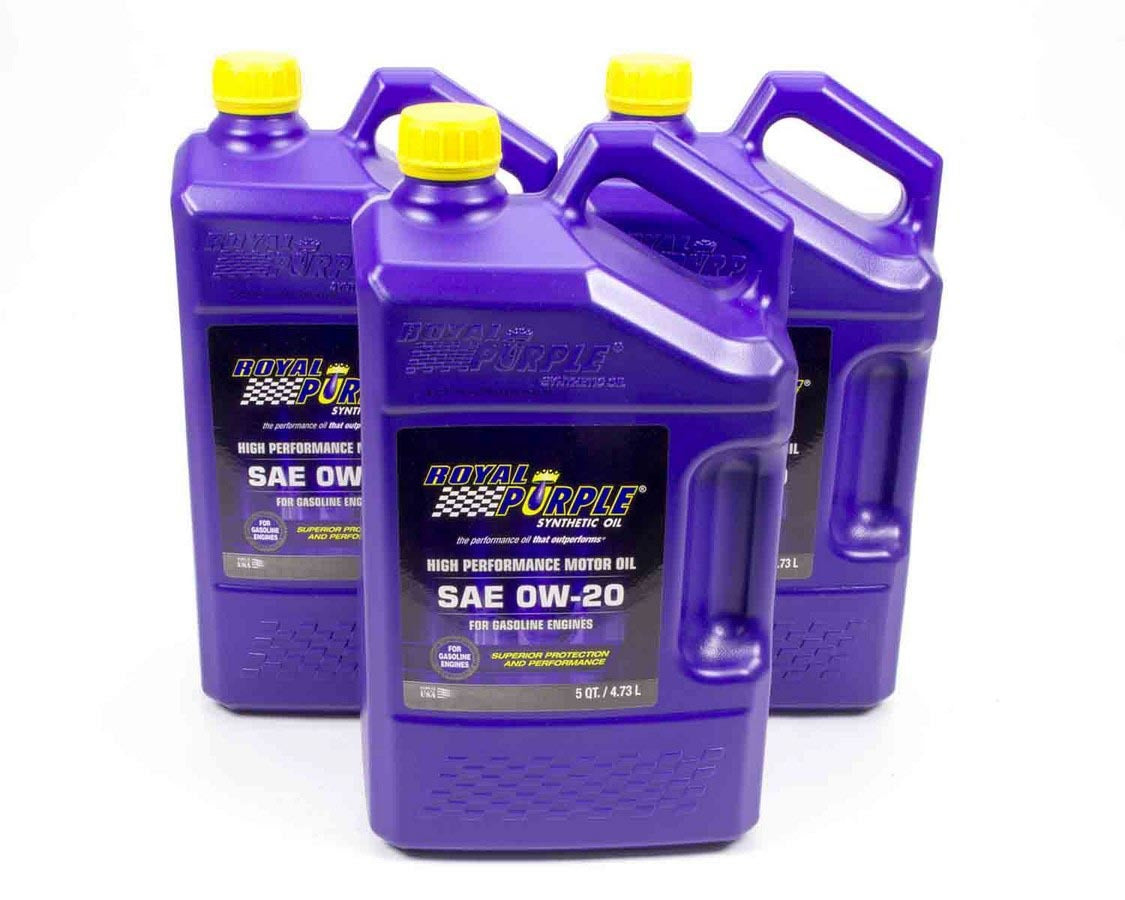 Royal Purple ROY53020 0w20 Multi-Grade SAE Oil 3x5qt Bottles