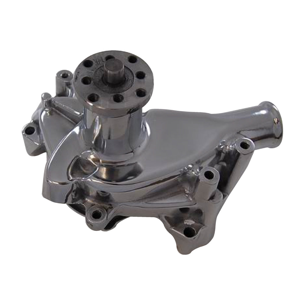 Racing Power Co-packaged RPCR3951C SB Chevy Aluminum Water Pump Long- Chrome