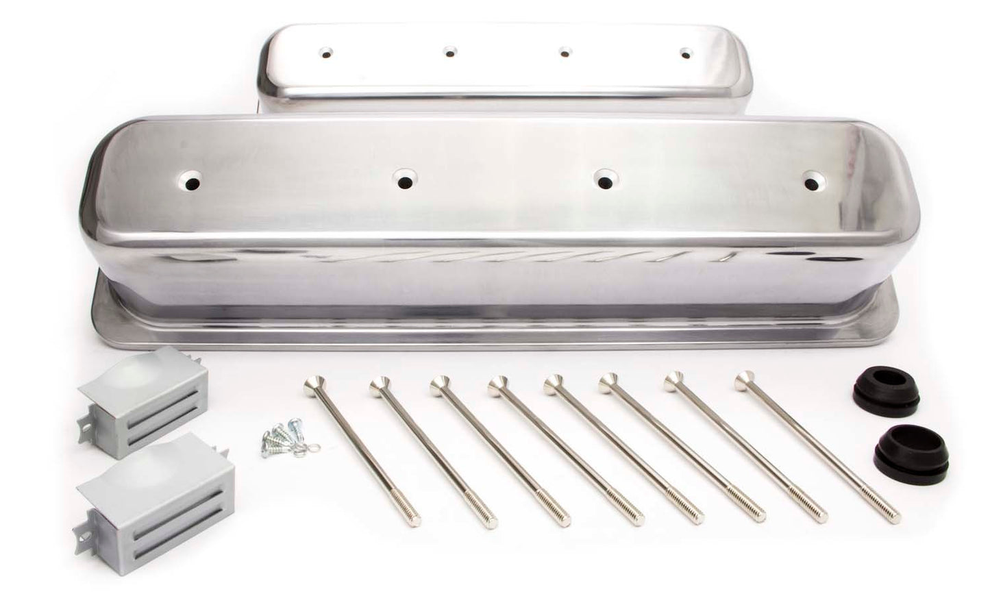 Racing Power Co-packaged RPCR6046 SBC Alum Tall Center Bolt V/C Plain Polished