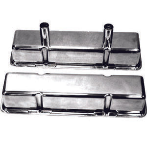 Racing Power Co-packaged RPCR6140 Polished Alum SB Chevy Circle Track Valve Cover