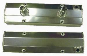 Racing Power Co-packaged RPCR6240 Fabricated SB Chevy Circ le Track Valve Covers Pr