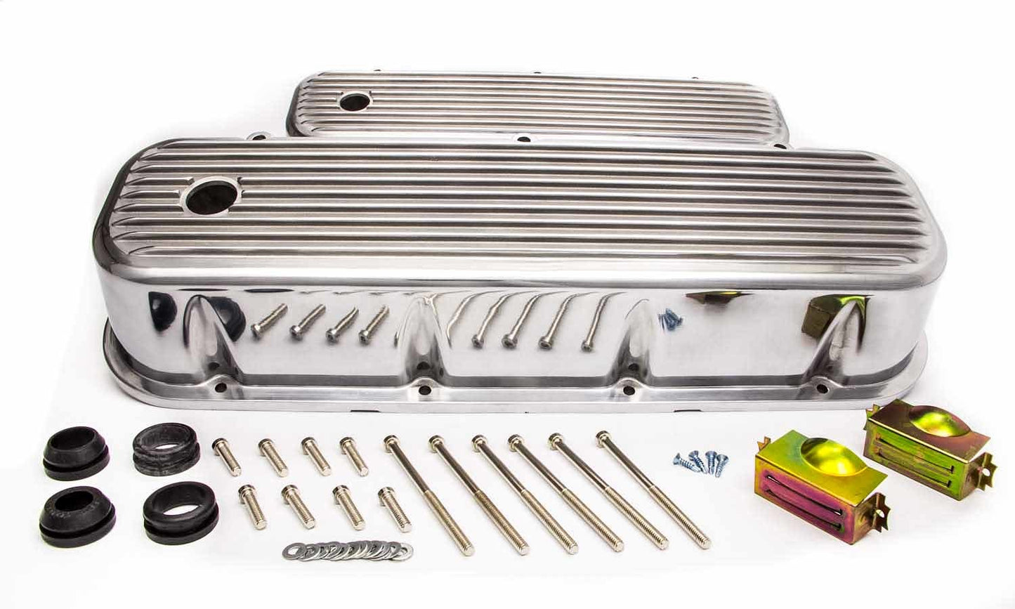 Racing Power Co-packaged RPCR6280 BBC Alum Finned Tall V/C Polished