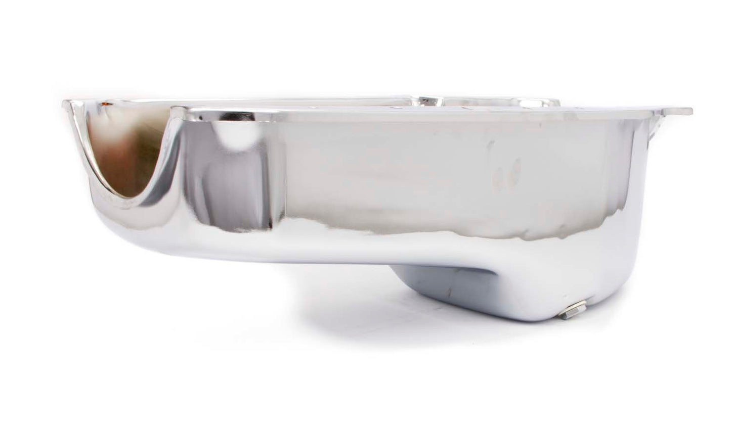 Racing Power Co-packaged RPCR9414 86- SBC Steel Stock Oil Pan Chrome
