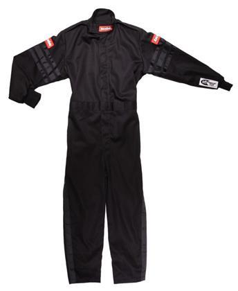 Racequip RQP1959995 Black Suit Single Layer Kids Large Black Trim