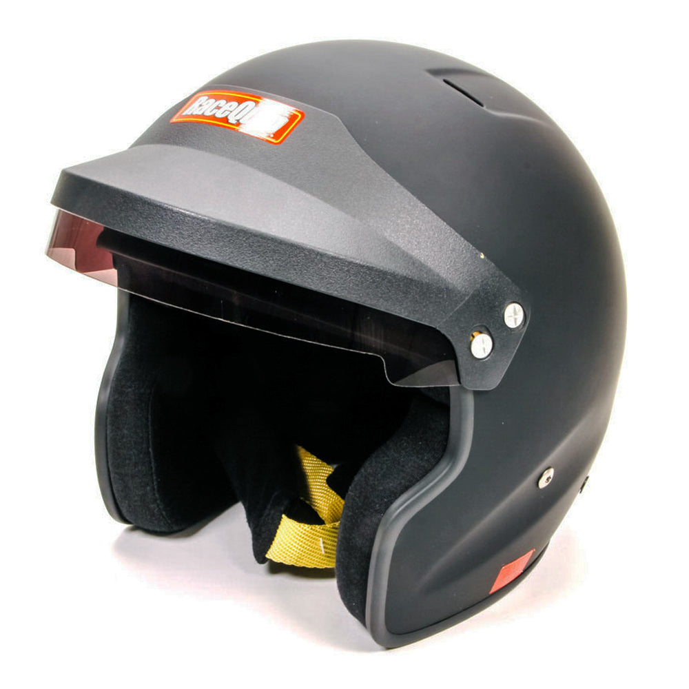Racequip RQP256003 Helmet Open Face Medium Black SA2020