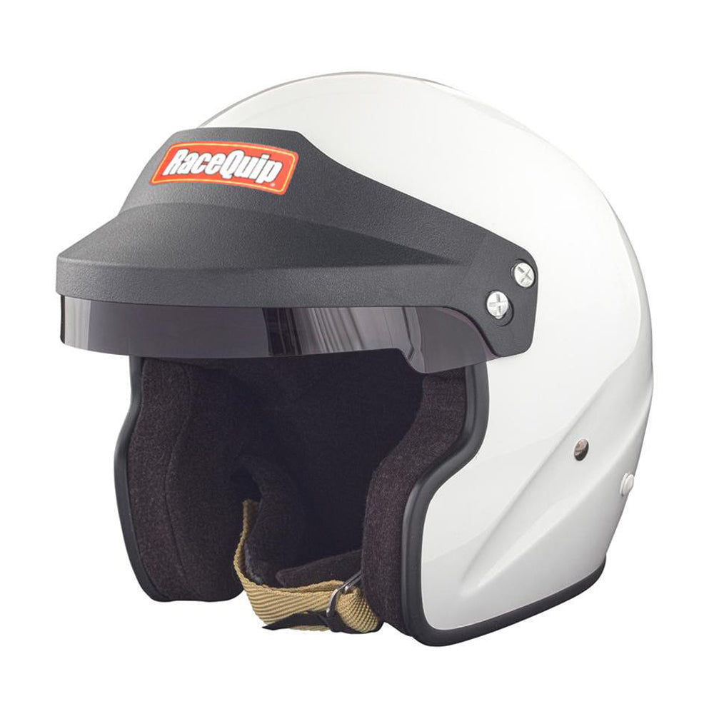 Racequip RQP256115 Helmet Open Face Large White SA2020