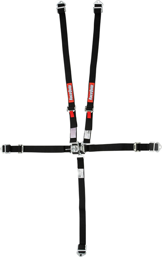 Racequip RQP709009 5pt Harness Set Jr LL BK