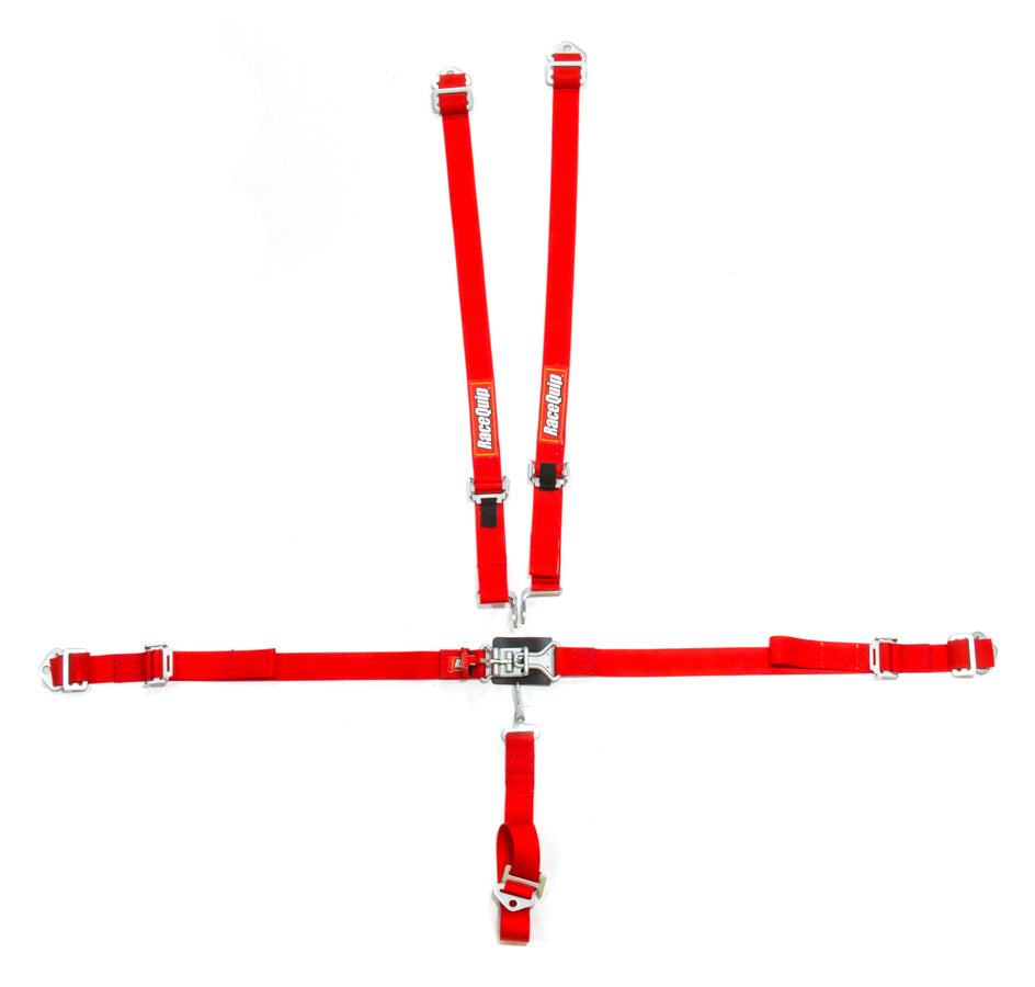 Racequip RQP709019 5pt Harness Set Jr LL Red