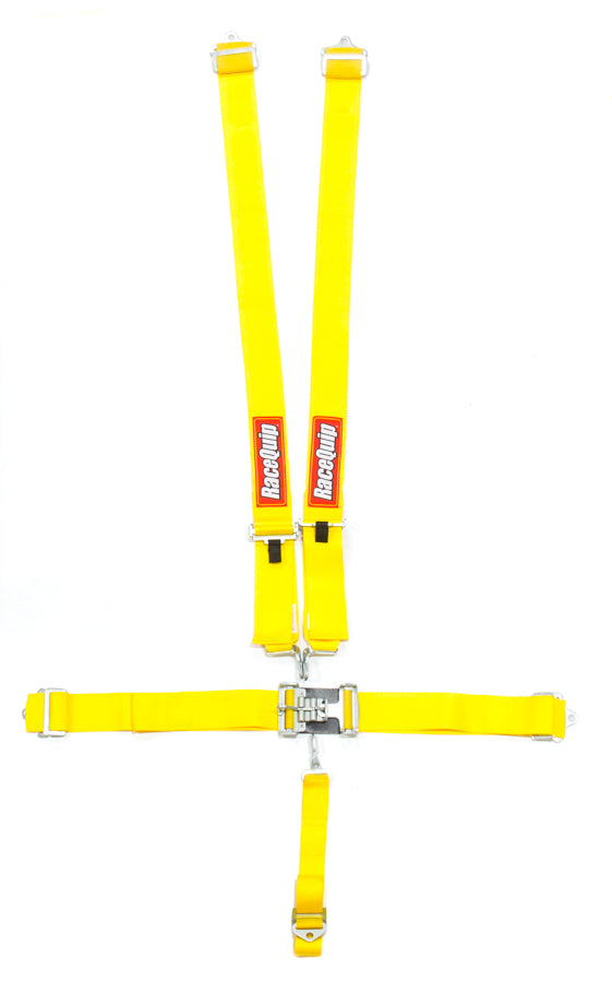 Racequip RQP711031 5pt Harness Set L&L Yellow SFI
