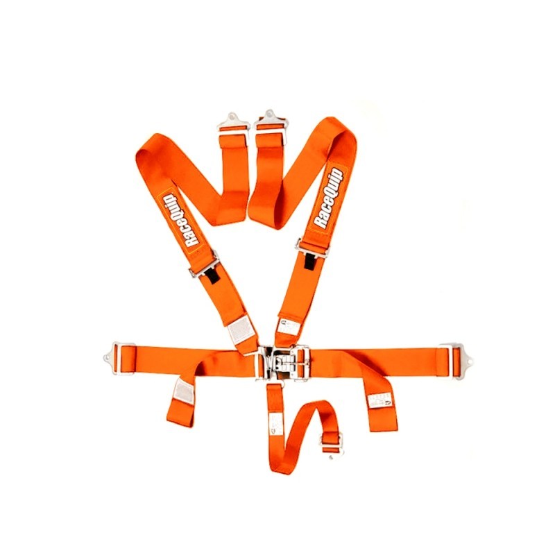 Racequip RQP711041 5pt Harness Set L&L Orange SFI