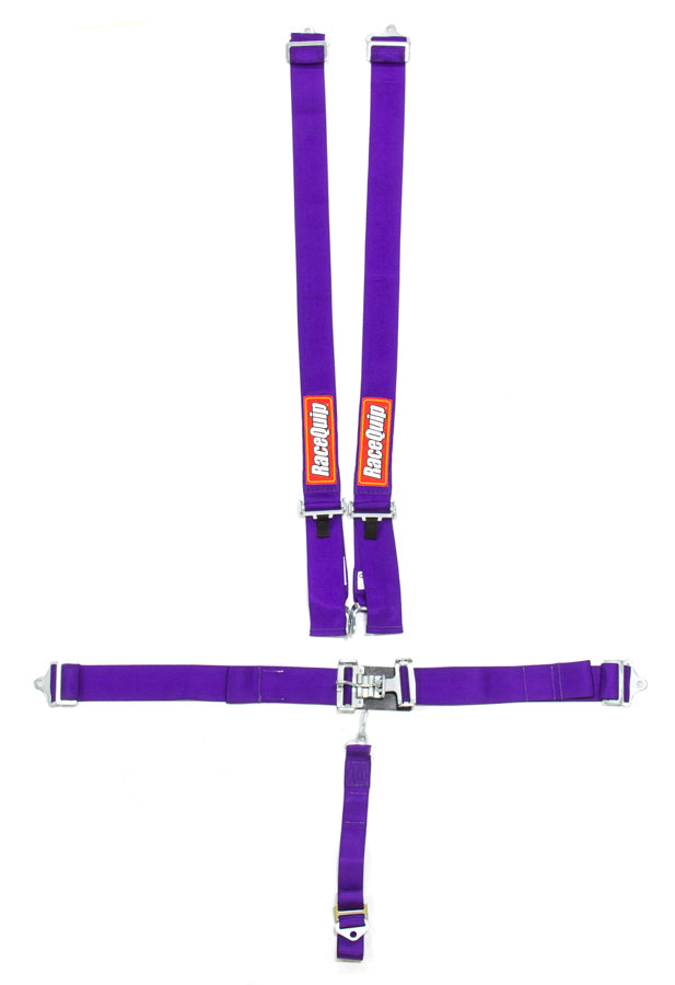 Racequip RQP711051 5pt Harness Set L&L Purple SFI