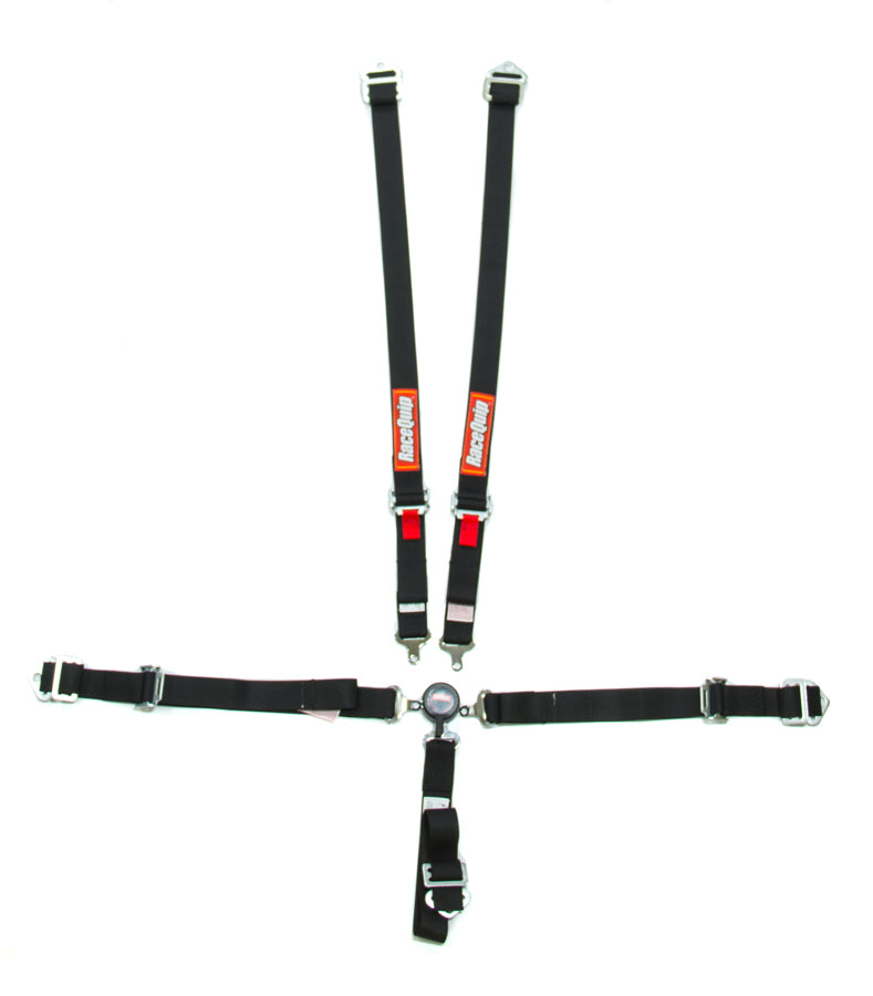 Racequip RQP739009 5pt Harness Set Camlock Jr Black