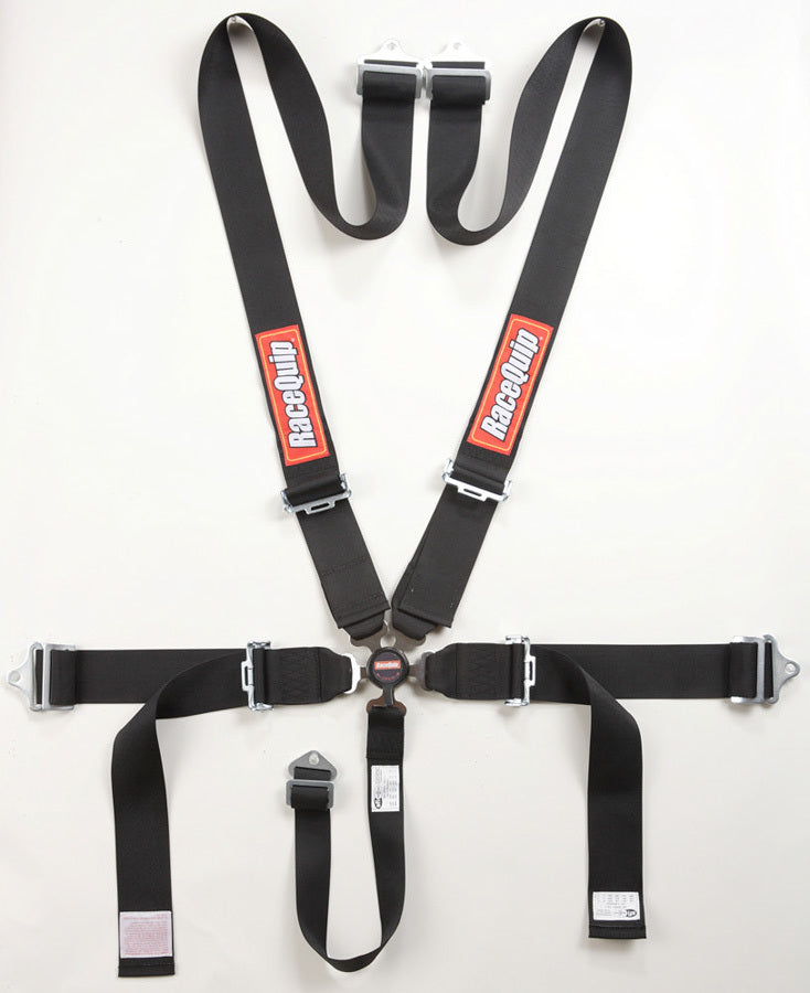 Racequip RQP741001 5pt Harness Camlock SFI Sportsman Black