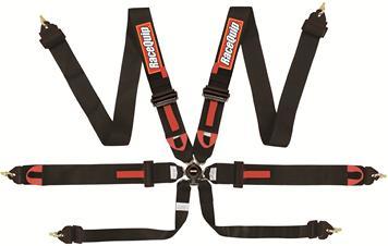Racequip RQP851001 6pt Harness Camlock Blk FIA