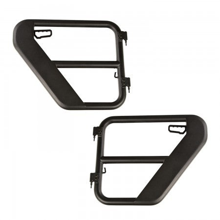 Rugged Ridge RUG11509.14 Tube Doors Rear Textured Black 18- Wrangler JL