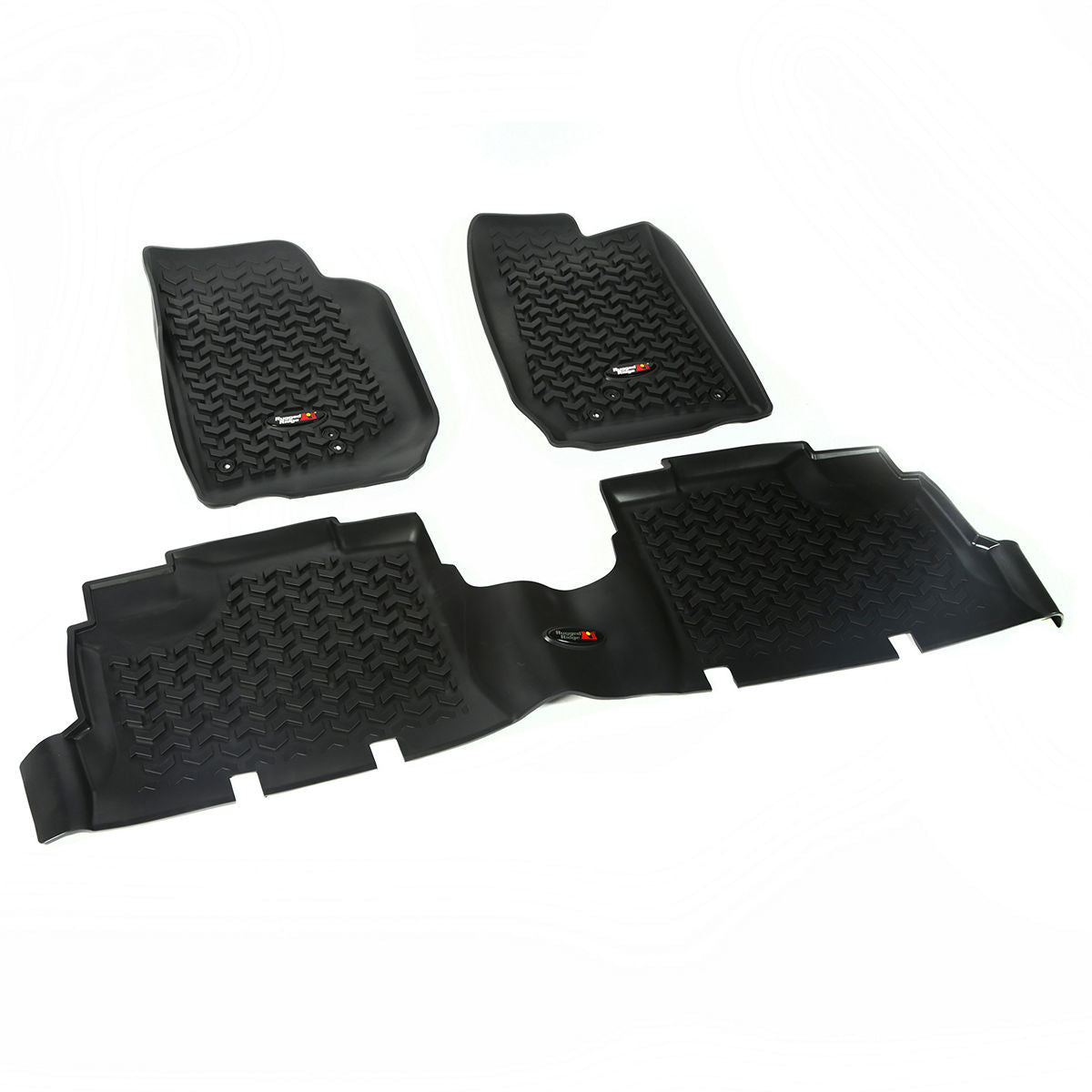 Rugged Ridge RUG12987.04 Floor Liner Kit Black 4 Door 07-18 Jeep Wrang