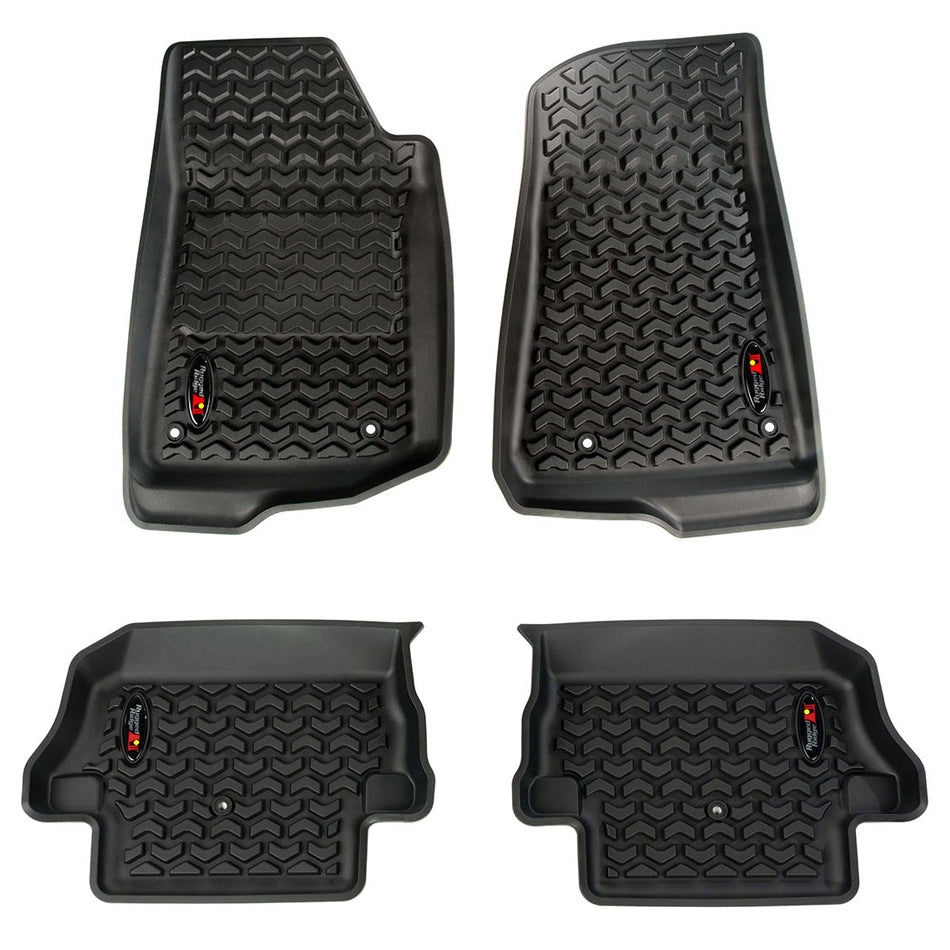 Rugged Ridge RUG12987.43 Front & Rear Floor Liner 18- Jeep Wrangler JL