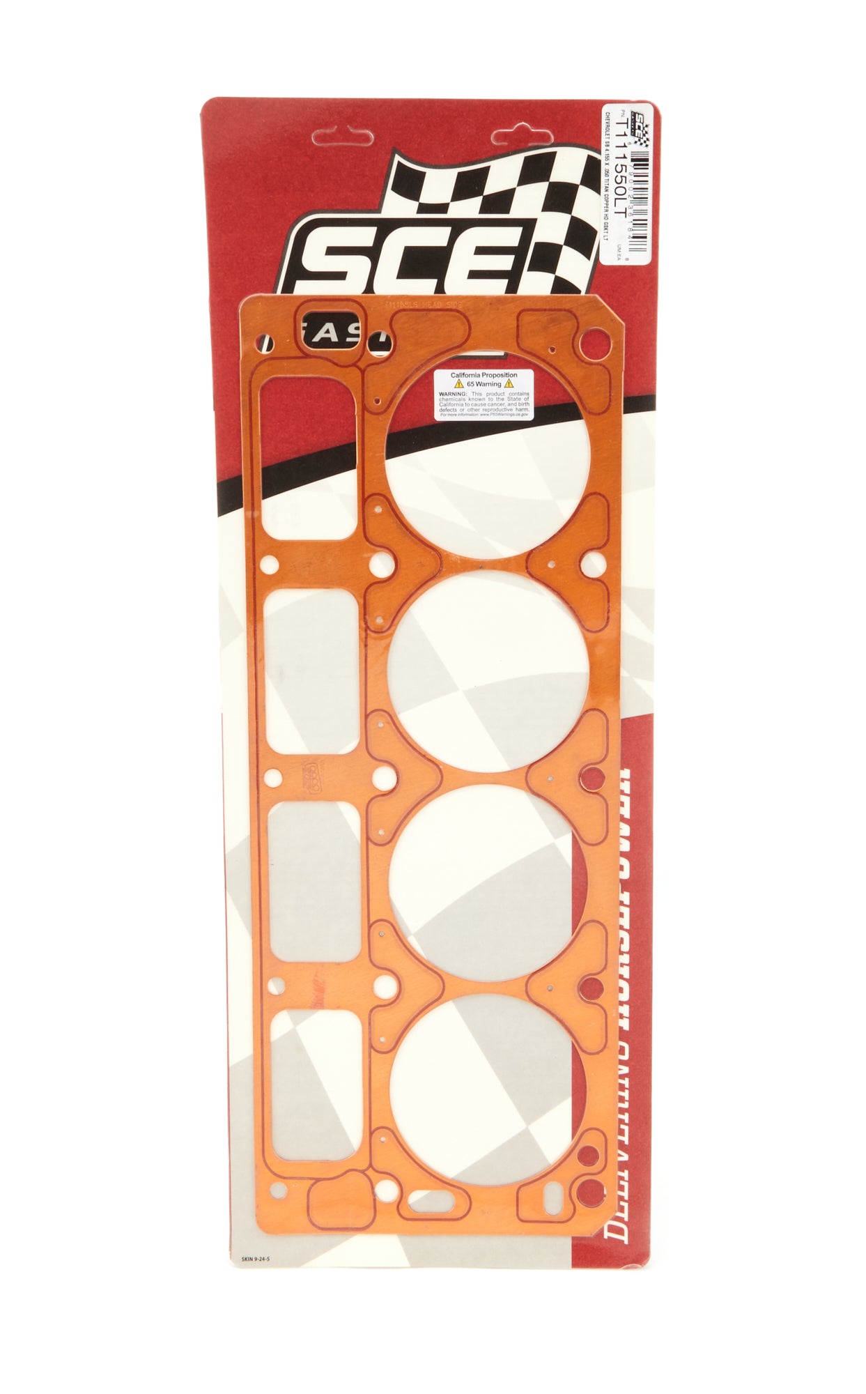 Sce Gaskets SCET111550LT SBC Titan Copper Head Gasket 4.155 x .050
