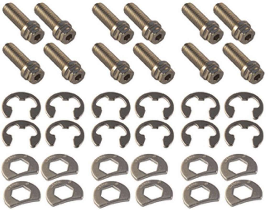 Stage 8 Fasteners SGE8951 S/S Header Bolt Kit - 6pt. 3/8-16 x 1in (12)