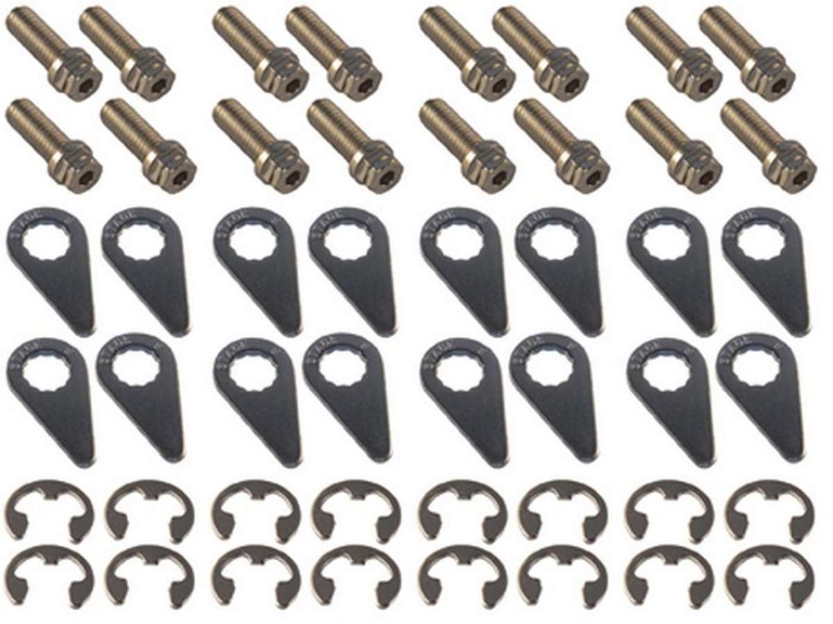 Stage 8 Fasteners SGE8952 S/S Header Bolt Kit - 6pt. 3/8-16 x 1in (16)