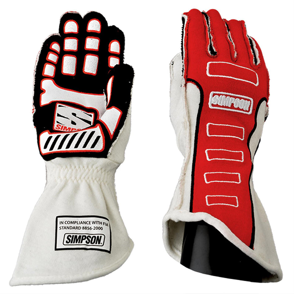 Simpson Safety SIM21300XR-O Competitor Glove X-Large Red Outer Seam