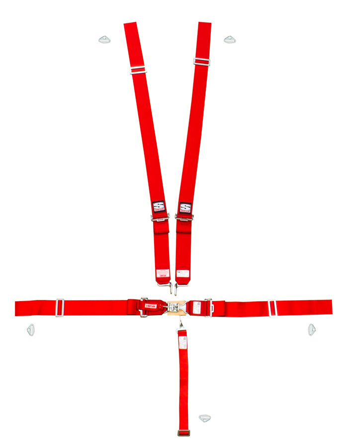 Simpson Safety SIM29043R 5-pt Sport Harness Systm LL P/D B/I Ind 55in