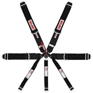 Simpson Safety SIM29115BK 7-PT Harness System Drag CL Bolt-In Indiv.
