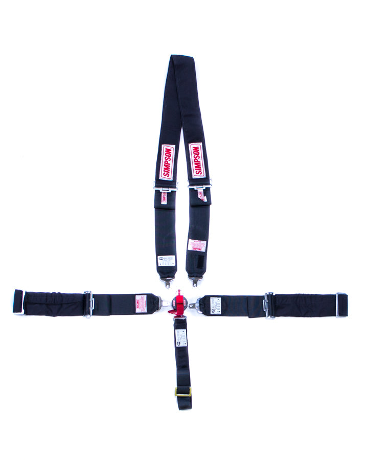 Simpson Safety SIM29116BK 5-PT Harness System Drag Racing CL W/A
