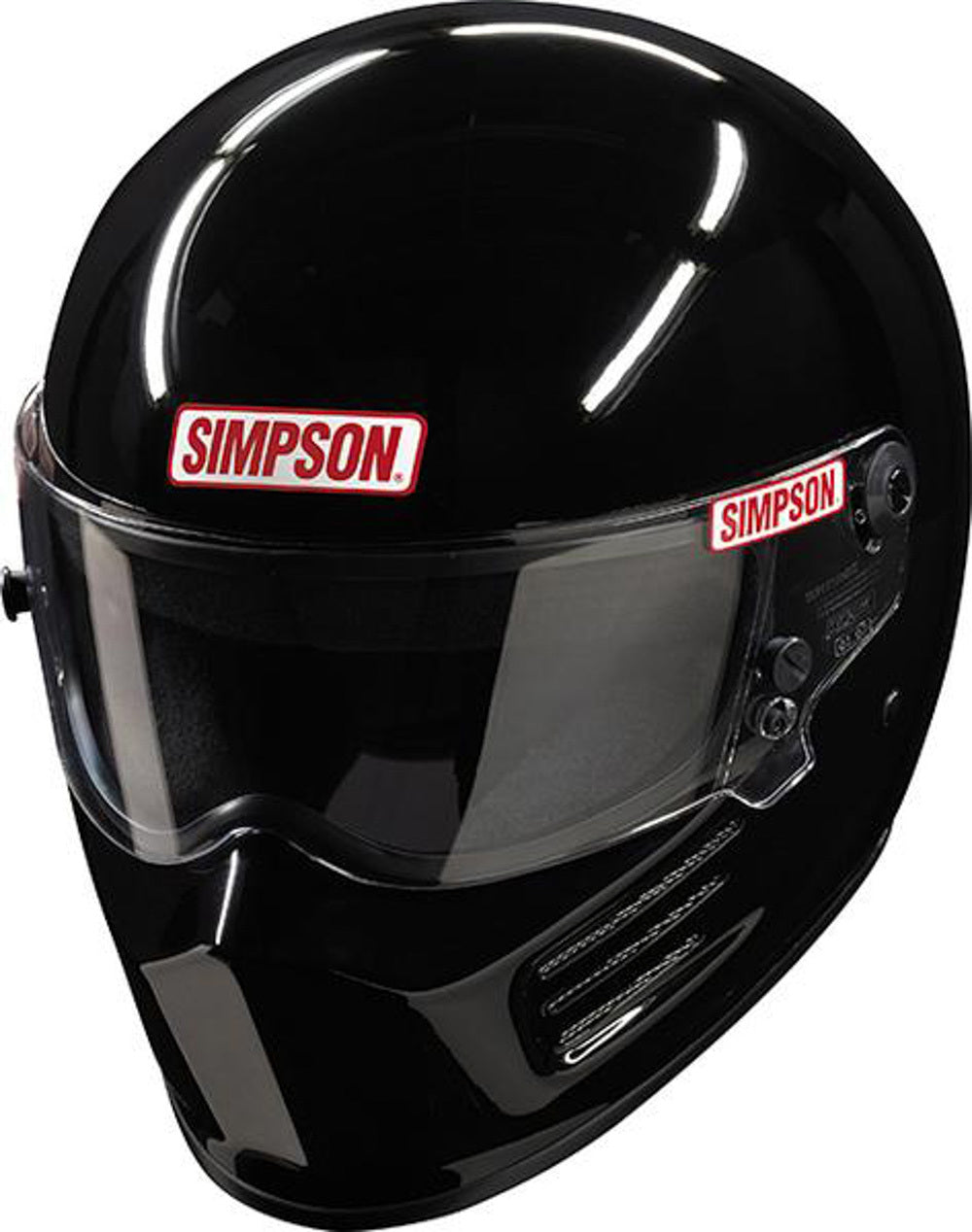 Simpson Safety SIM7200032 Helmet Bandit Large Gloss Black SA2020