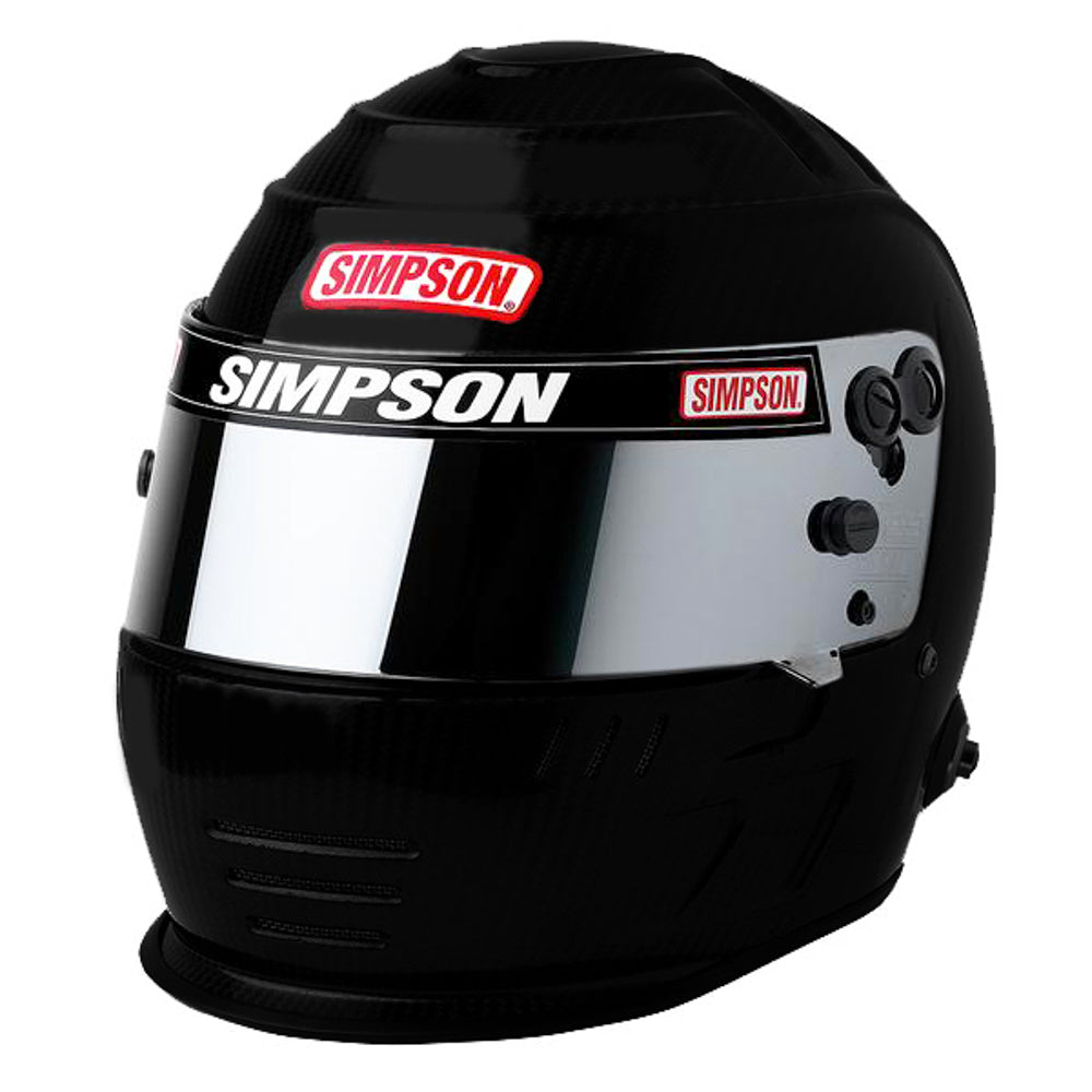 Simpson Safety SIM7707148 Helmet Speedway Shark 7-1/4 Flat Black SA2020
