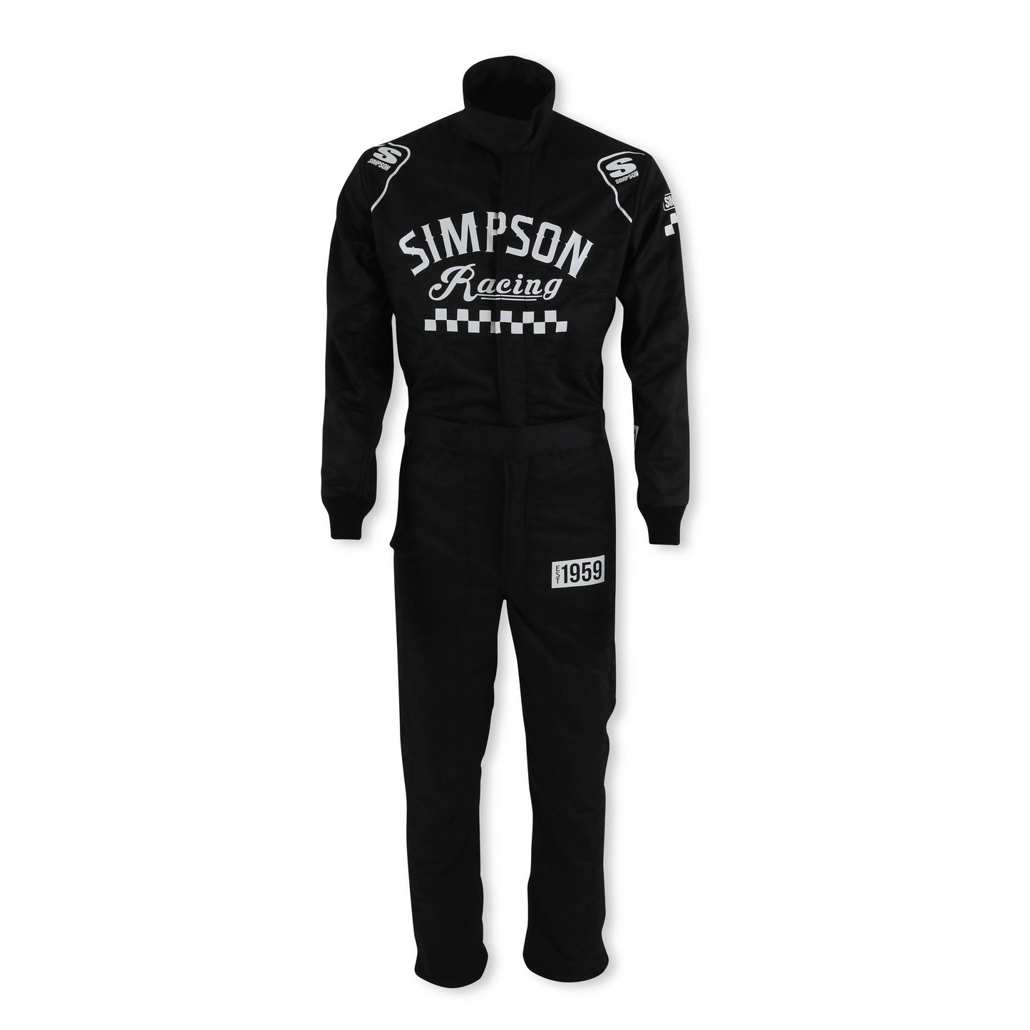 Simpson Safety SIMCK02221 Suit Checkers Medium Black SFI 3.2A/5