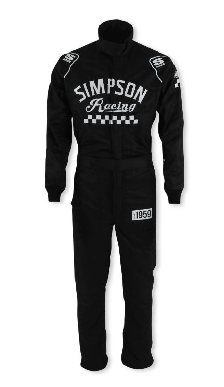Simpson Safety SIMCK02321 Suit Checkers Large Black SFI 3.2A/5