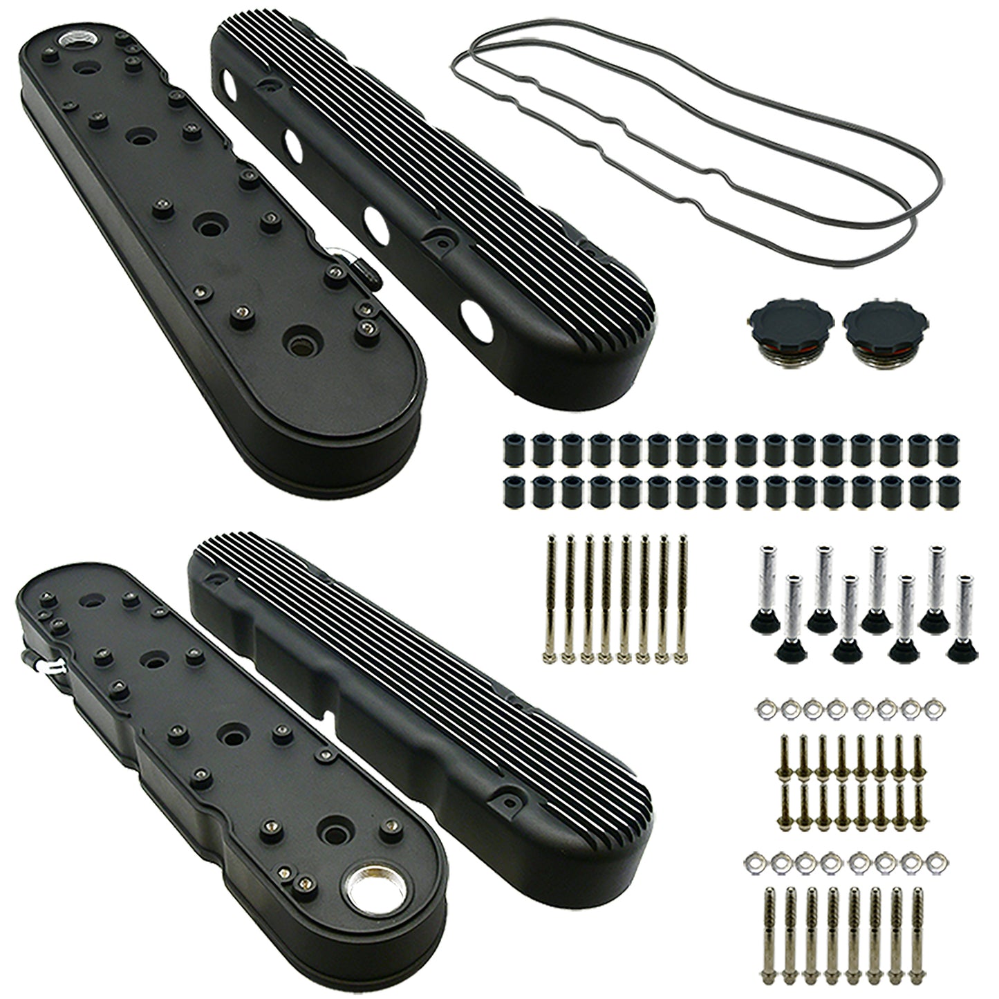Specialty Products Company SPC8536BK GM LS Engine Valve Cover 2-Piece Tall