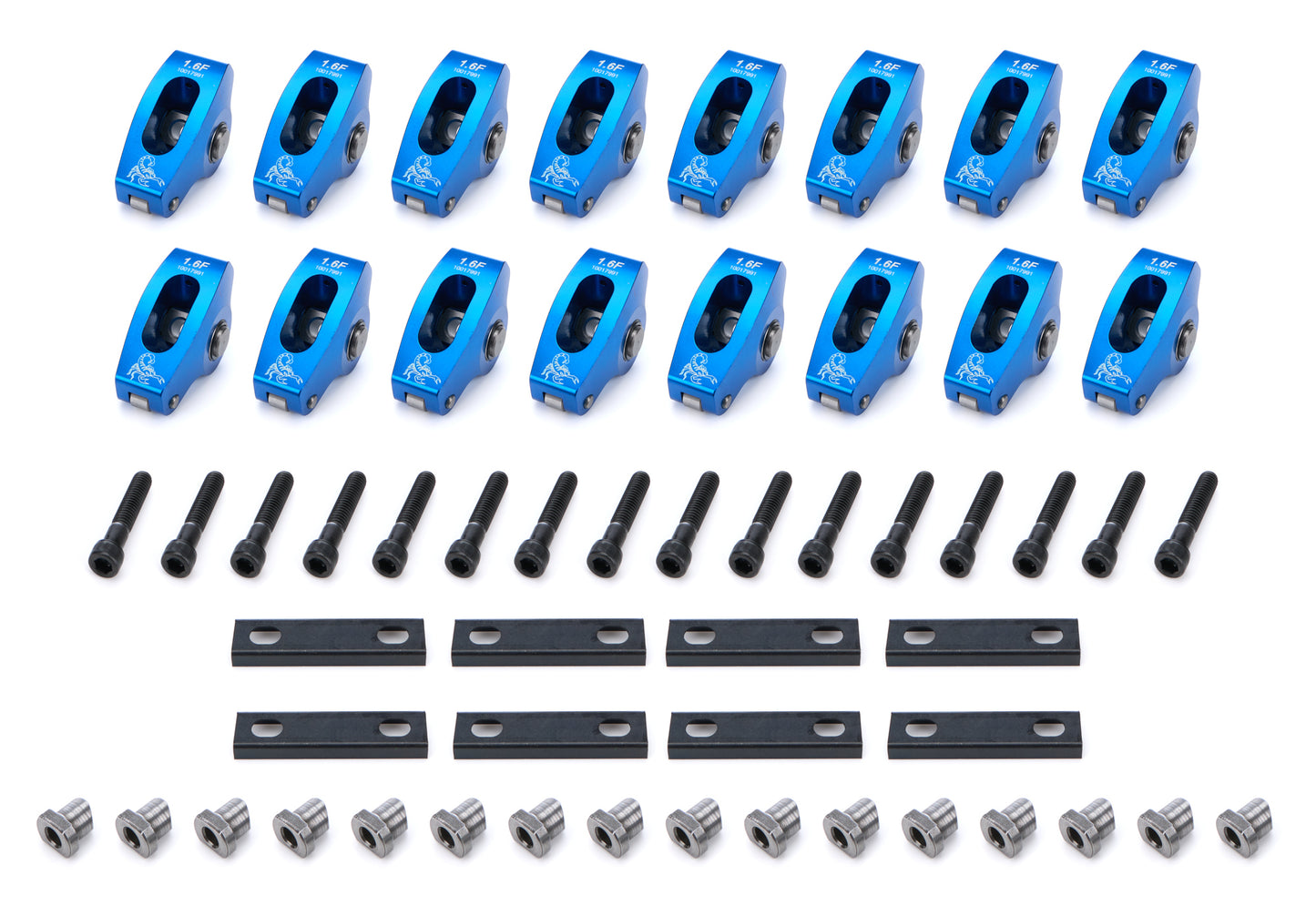 Scorpion Performance SPN1021 SBF Roller Rocker Arms 1.6 Ratio Pedestal Mount