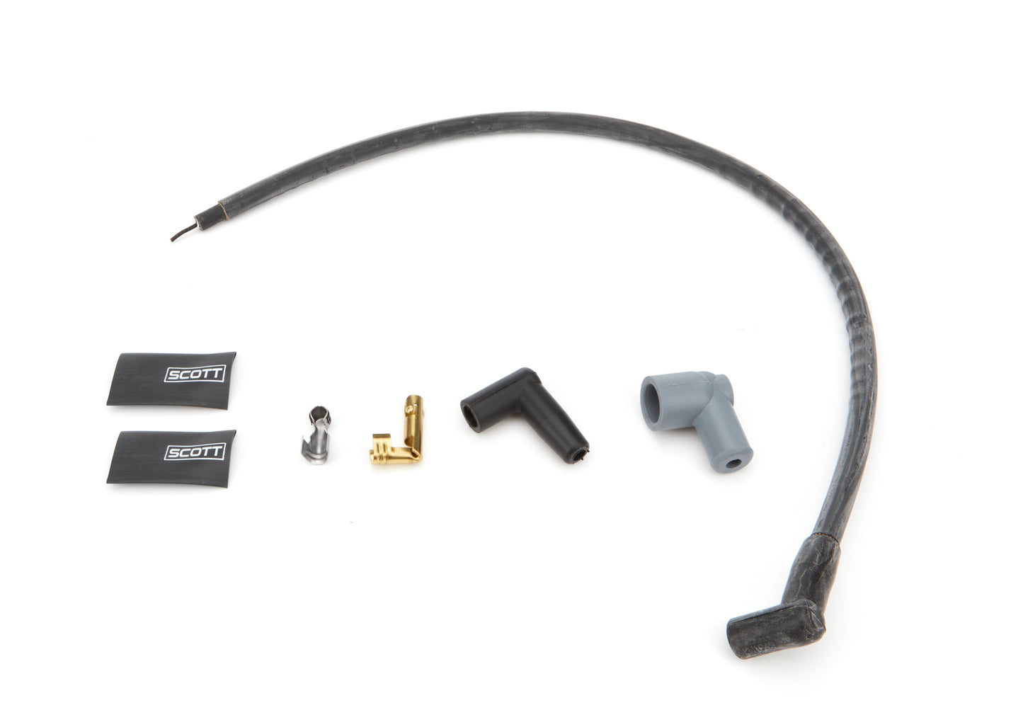 Scott Performance SPWCH-426-1 SBF Spark Plug Wire Set 45-Degree - Black