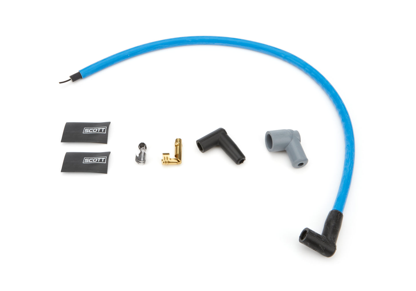 Scott Performance SPWCH-604-4 SBC Spark Plug Wire Set Blue 604 Crate Engine